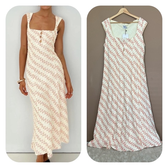 Princess Polly Dresses & Skirts - {Princess Polly} Chosen Girl Linen Blend Maxi Dress - Womens 14 - NWT